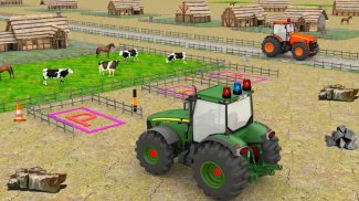 Heavy duty tractor parking game screenshot 2