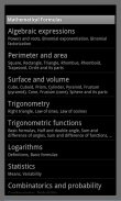 Mathematical Formulas screenshot 0