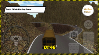 Bus Sekolah Bukit Climb Racing screenshot 1
