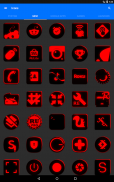 Flat Black and Red Icon Pack ✨Free✨ screenshot 3