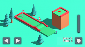 Cartoon minigolf spel 3D screenshot 1