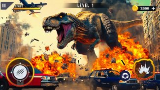 Monstre Dinosaure Carnage Jeu screenshot 2