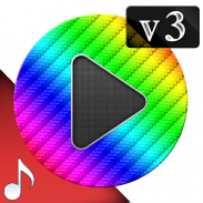 Poweramp v3 skin rainbow screenshot 2