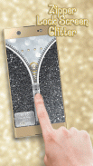 Zipper Lock Screen Glitter screenshot 0