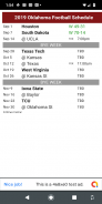 Oklahoma Football Schedule screenshot 0