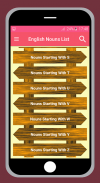 Learning English Nouns List screenshot 0