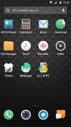 Cool black APUS Launcher theme screenshot 2