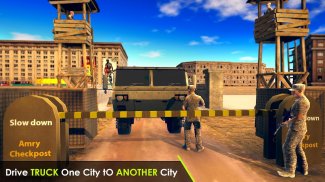 جيش شاحنة نقل القيادة 3D محاكاة screenshot 1