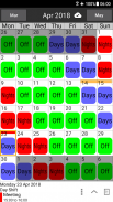 Shift Work Calendar screenshot 0