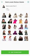 Demi Lovato Stickers App su WA screenshot 0