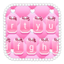 Motywy Leather Pink Bow Icon