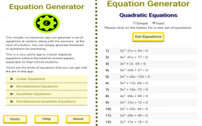 Algebra - Equation Generator screenshot 6