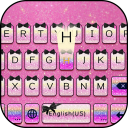 Pinkglitter Tema de teclado Icon