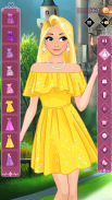 Golden princess dress up game screenshot 1