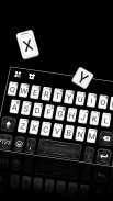 White Black Business tema do teclado screenshot 0