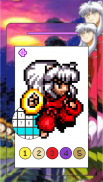 InuYasha Pixel Art Coloring screenshot 0