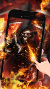 Flaming Grim Reaper Live Wallpaper screenshot 2