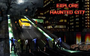 Halloween Đêm Taxi lái xe 3D screenshot 8