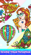 Glitter Color: Adult Coloring Book By Number Pages screenshot 5
