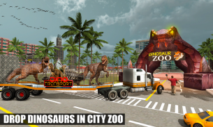 Off-Road Jurassic Zoo World Dino Transport Truck screenshot 5