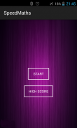 Speedmaths - Brain Game. screenshot 0