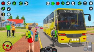 اتوبوس مدرسه بالا رانندگی 3D screenshot 4
