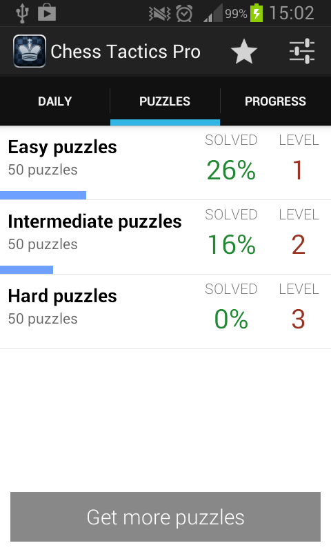 Download do APK de Puzzles de xadrez para Android