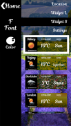 Flower Field Weather Widget screenshot 3