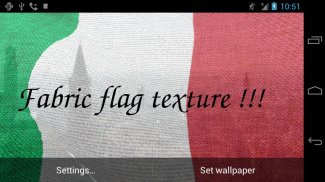 3D Italia bandiera Live Wallpaper screenshot 2