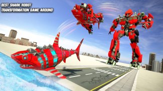 Shark Robot Transforming Games: Bike Robot Games screenshot 2