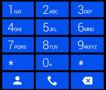 Dialer theme Cards Cobalt screenshot 6