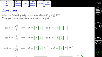 Trig Tutorial 2: Solving Eqns screenshot 1