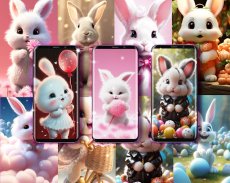 Cute bunny live wallpaper screenshot 3
