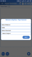 MyyClass Test Paper  Generator CBSE GSEB screenshot 7