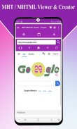 MHT/MHTML Viewer - MHT Creator screenshot 1