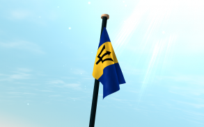 Barbados Flag 3D Free screenshot 2