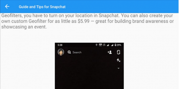 Guide and Tips for Snapchat screenshot 0