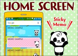 Bloc-notes : Panda Memo Pad screenshot 0