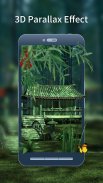 3D Bamboo House Live Wallpaper screenshot 0