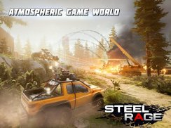 Steel Rage: Guerra e ação JxJ com carros-robô screenshot 1