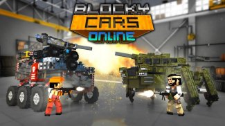 Blocky Cars Online: tanks, tank online screenshot 0