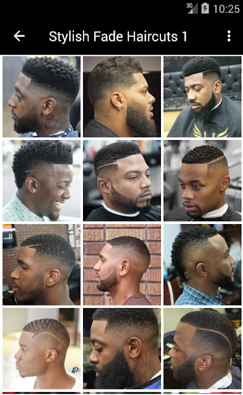 black men hairstyles chart