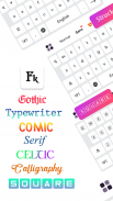 Fonts Keyboard: Cute Fonts Art screenshot 0