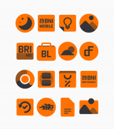 Black Orange - Icon Pack screenshot 1