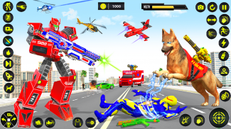 रोगी वाहन कुत्ता रोबोट कार खेल screenshot 3