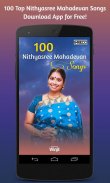 100 Top Nithyasree Mahadevan Songs screenshot 0