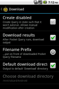 Pocket Query Creator screenshot 5