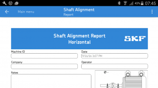 SKF Shaft alignment screenshot 3