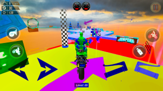 Superhero Tricky Bike Races screenshot 2