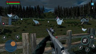 चिकन शूट ऑफलाइन गन गेम screenshot 0